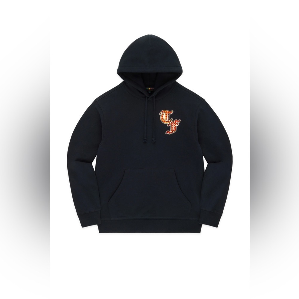 Teddy fresh black TF appliqué embroidered hoodie NWT size XS 100% cotton